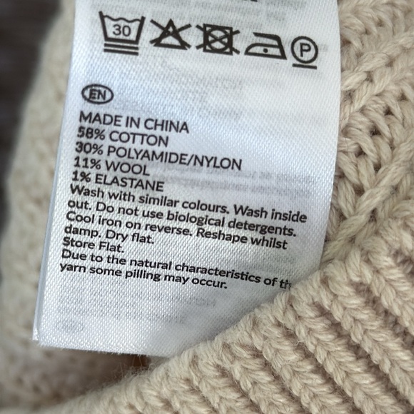 LK Bennett Agnes Knitted Top Cream Pullover Sweater Size XS - Picture 13 of 13